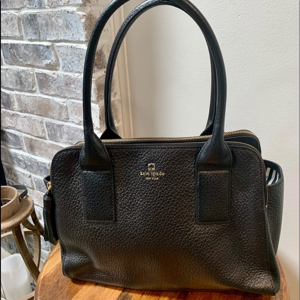 Large Kate Spade Pebble Leather Handbag